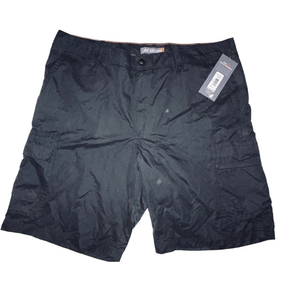 NWT Lee Dungarees Black Cargo Shorts Men’s Size 42